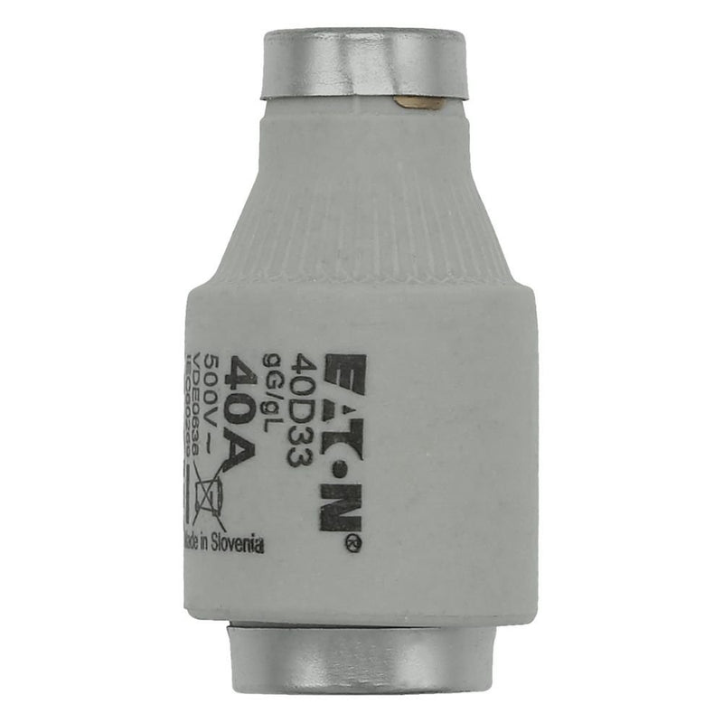 Eaton - D-Sicherungseinsatz Sicherungseinsatz Nieders. FUSE 40A D#40D33 40A AC 500V 50kA − 25 Stück