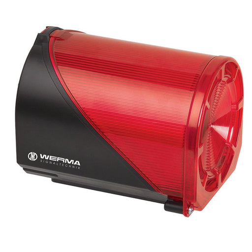 Werma - Optisches/Akustisches Signalgerät LED-Blitz-Sirene 44410075 32 Töne 24V AC/DC RD