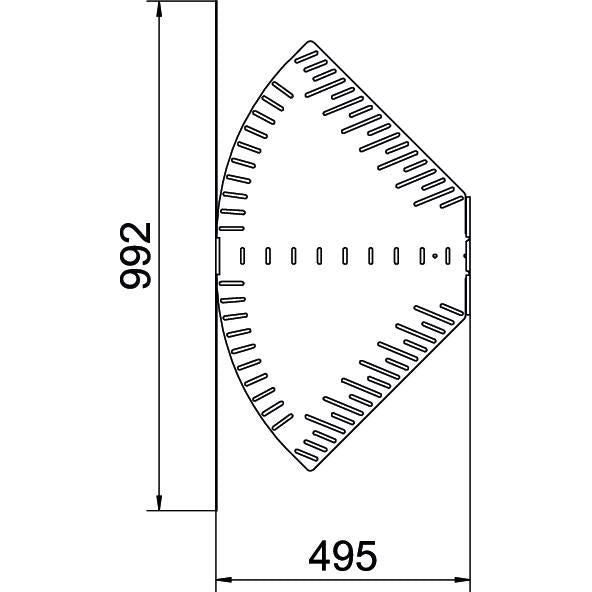 OBO Bettermann - Bogen für Kabelrinne Bogen, winkelverstellbar RB W 150 FT 110x500 tauchfeuerv