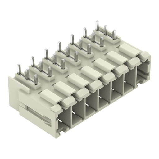 WAGO GmbH & Co. KG - Leiterplattensteckverbinder THT-Stiftleiste 831-3647 abgewinkelt,lgr − 12 Stück