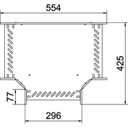 OBO Bettermann - T-Stück für Kabelrinne T-Stück für Kabelrinne RT 630 FS 60x300 − 1 Stück