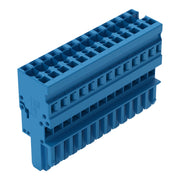 WAGO - Ein- und mehrpolige Klemmenleiste 1-Leiter-Federleiste 769-113/000-006 CAGE CLAMP,4mm²,blau − 10 Stück