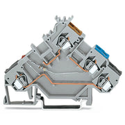 WAGO - Initiator/Aktor-Reihenklemme 3-Leiter-Initiatorenklemme 280-561/281-413 LED rot − 50 Stück