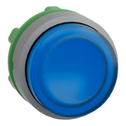 Schneider Electric - Frontelement für Drucktaster Leuchtdrucktaster ZB5AH63C0 blau, 22mm, in grau