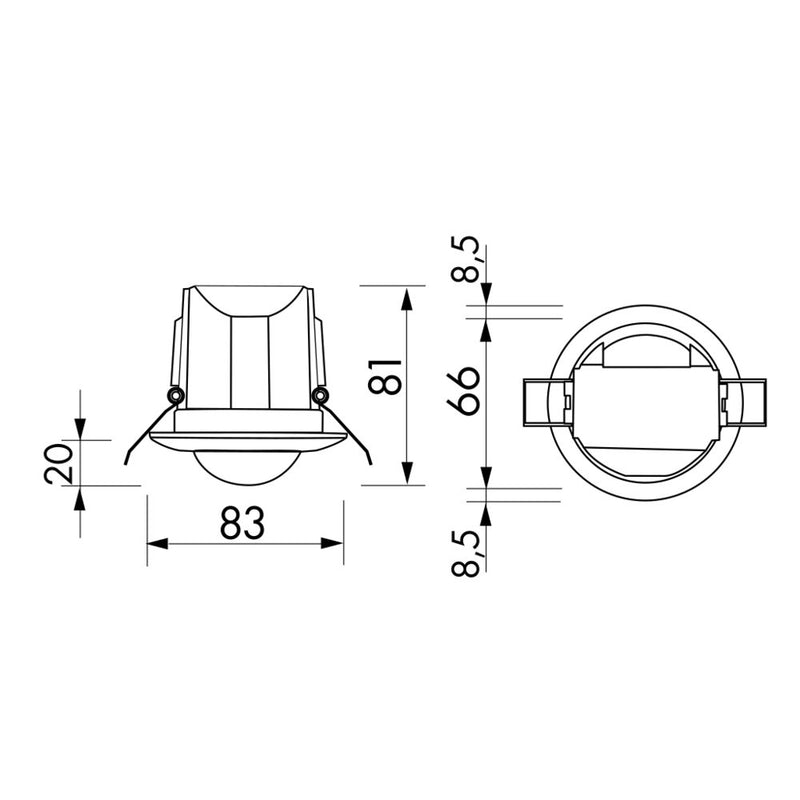 BEG Brück Electronic - Bewegungsmelder/Präsenzmelder komplett Decken-Bewegungsmelder PD3N-2C-DE