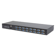DIGITUS - Endgeräteumschalter Modulare Konsole m.19" TFT DS-72211-3GE 48,3cm, 16-Port KVM