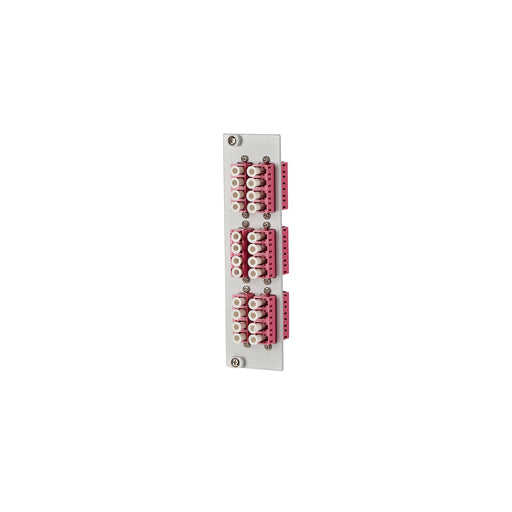 Metz Connect - Patchpanel LWL OpDAT REGpro24 Frontplatte 15024A7906-E 6xQ-LC violett
