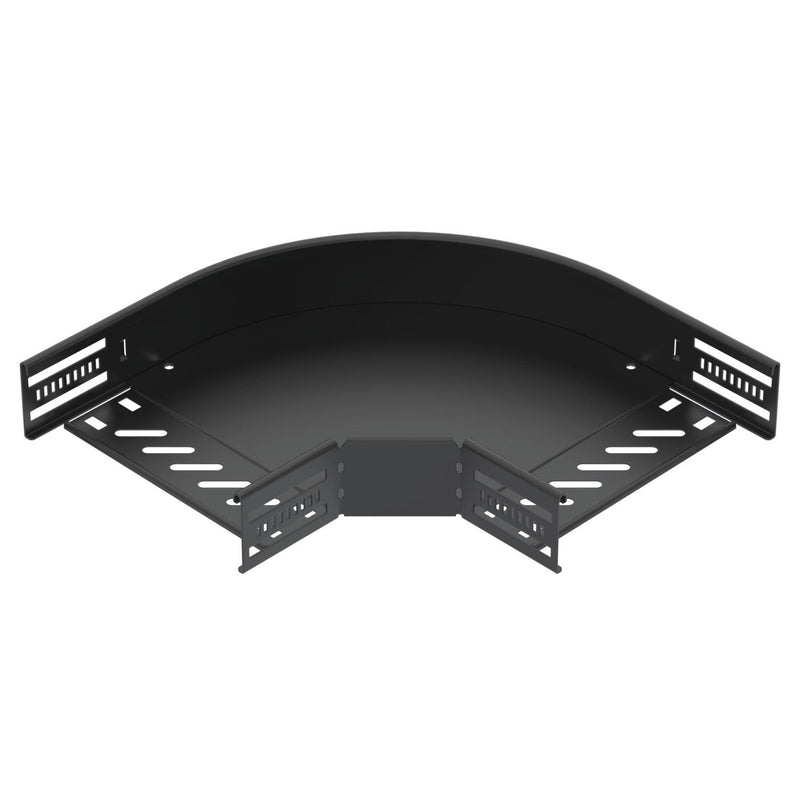 OBO Bettermann - Bogen für Kabelrinne Bogen 90° für Kabelrinne RB 90 620 FSK SW horizontal 60x200