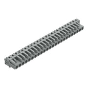 WAGO - Leiterplattensteckverbinder THT-Federleiste abgewink. 232-254 Rastermaß 5mm,grau − 10 Stück