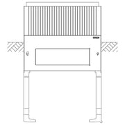 ABN - Sockel/Sockelelement (Schaltschrank) Sockel Gr.0 SX005 2-feld Höhe 900mm