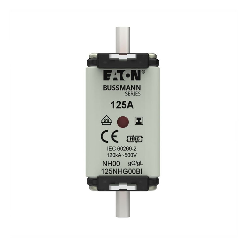 Eaton - Messersicherung Sicherungseinsatz Nieders. 125NHG00BI 125A AC 500V 120kA − 3 Stück
