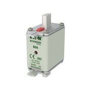 Eaton - Messersicherung Sicherungseinsatz Nieders. FUSE NH 00#80NHM00B 80A AC 500V 120kA − 3 Stück