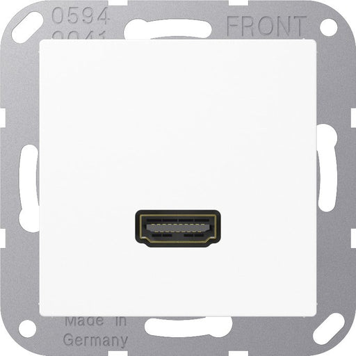 Jung - Multifunktions-Anschlussdose Multimedia-Anschluss aws MA A 1112 WW HDMI m.Tragring