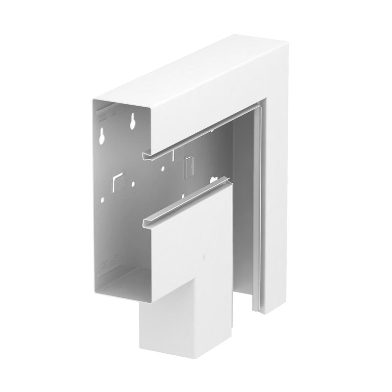 OBO Bettermann - Flachwinkel für Geräteeinbaukanal Flachwinkel GS-AFF70210RW fallend asymmetrisch