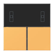 Jung - Abdeckung/Bedienelement für Installationsschalterprogramme Tastensatz 3fach LC 4093 TSA 254 ocre jaune clair