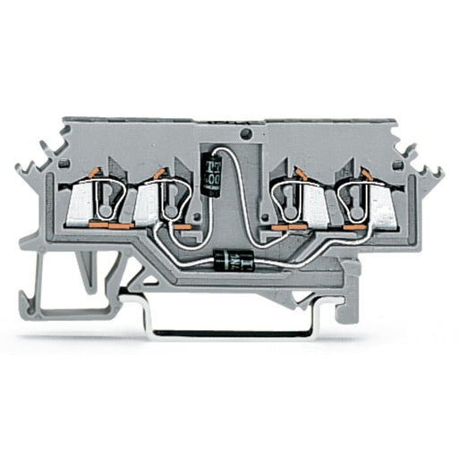 WAGO - Bauelement-Reihenklemme Doppeldiodenklemme 279-620/281-408 − 100 Stück