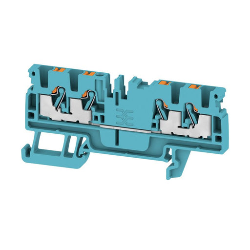Weidmüller - Durchgangs-Reihenklemme Durchgangsklemme A4C 2.5 BL 0,14-2,5 qmm, blau