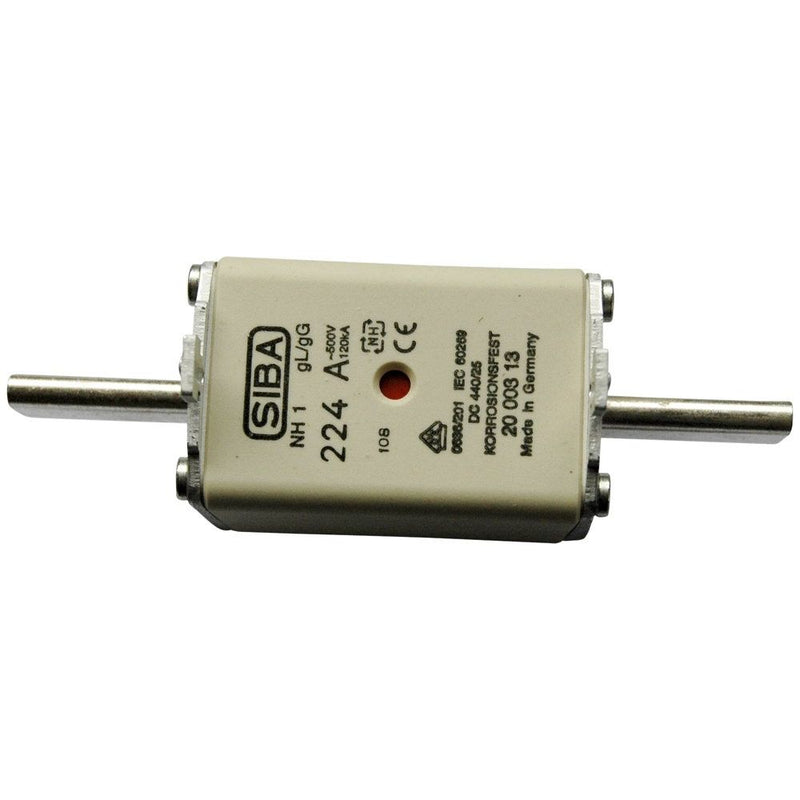 Siba - Messersicherung NH-Sicherungseinsatz 2000313.10 10A NH1/0 gG 500V − 3 Stück