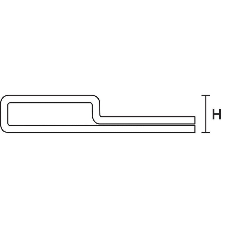 HellermannTyton - Befestigungssockel und -element für Kabelbinder EDS-Besfestigungssockel SSPC5 SS316 ML 100 23x10,2 mm, 5 mm − 100 Stück