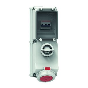 Bals Elektrotech - CEE-Steckdose abschaltbar, abgesichert (IEC 60309) Wandsteckdose abschaltbar 17194 verriegelt abgesich