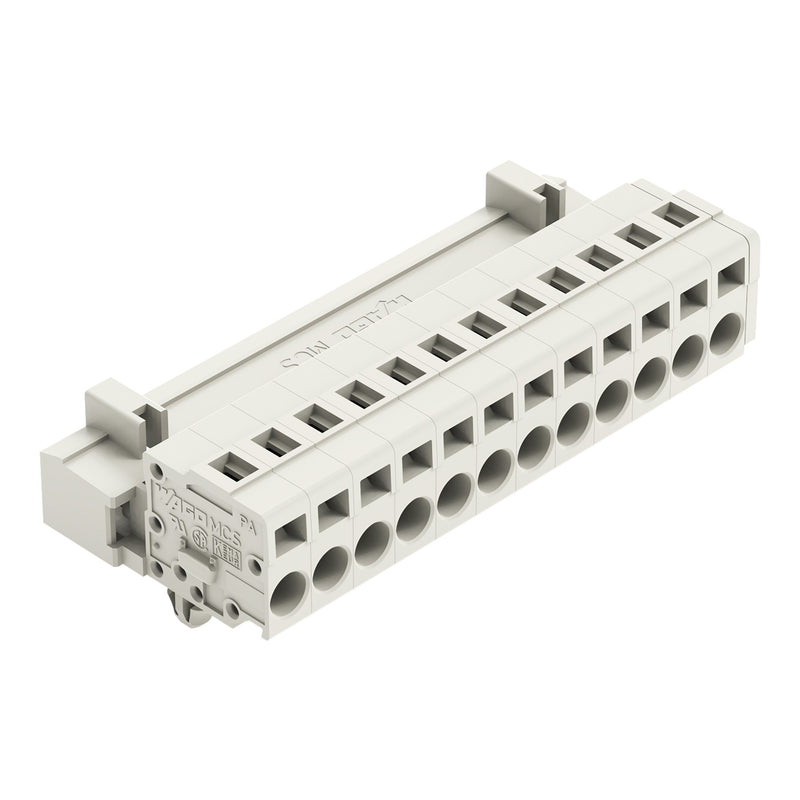 WAGO - Kabelsteckverbinder für Leiterplattensteckverbinder 1-Leiter-Stiftleiste 721-612/018-000 CAGECLAMP,2,5mm²,lgr − 25 Stück