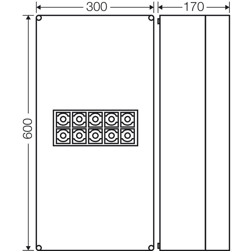 Hensel - Dose, Gehäuse für Montage auf der Wand/Decke Kabelabzweigkasten K 2405 25-240qmm 3ph. 5p