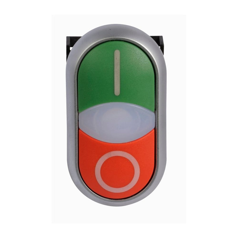 Eaton - Frontelement für Drucktaster Doppeldrucktaster M22-DDLM-WS-X1/X0 RMQ-Titan tastend