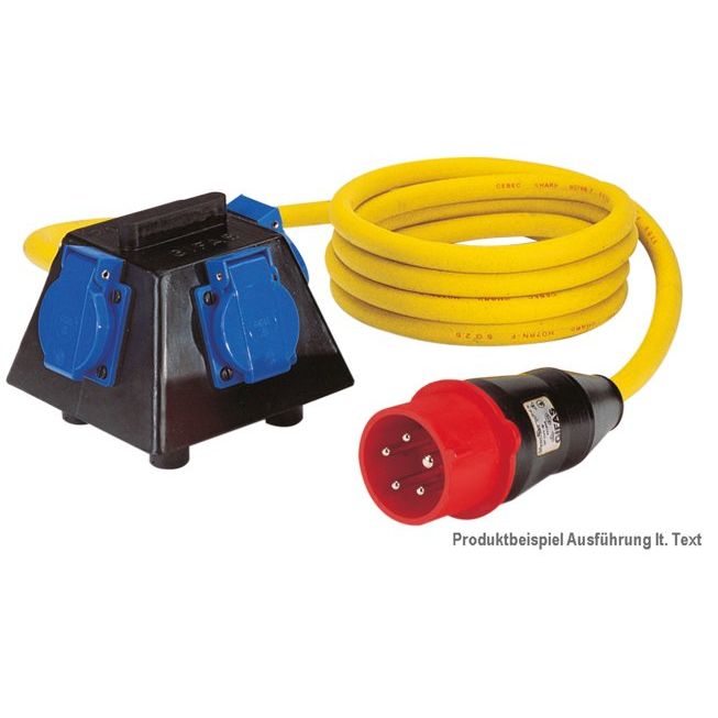 Gifas Electric - CEE-Steckdosen-Kombination (IEC 60309) Vollgummi-Verteiler 20102-16