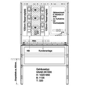 GSAB Elektrotechnik - Zähler-Komplettschrank Wandlermessung 12.W250.001 250A incl. Sockel