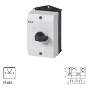 Eaton - Steuerschalter Stufenschalter Heizung T3 T3-2-95/I2 32A Aufbau rastend