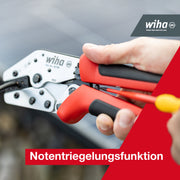 Wiha - Presswerkzeug Kabelschuhe/Verbinder, Aderendhülsen, Schirmanschluss Crimpwerkzeug Z62101006SB für MC4-Verbinder
