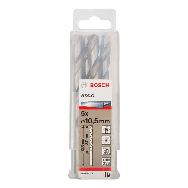 Bosch - Bohrer PRO Metal HSS-G 2608595078 Spiralbohrer 10,5 x