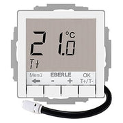 Eberle Controls - Raumthermostat/Uhrenthermostat UP-Thermostat UTE4100F-RAL9016-G55 Hinterleuchtung weiß