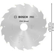 Bosch - Kreissägeblatt PRO Wood cordless 2608837706 Kreissägeblatt 190 x