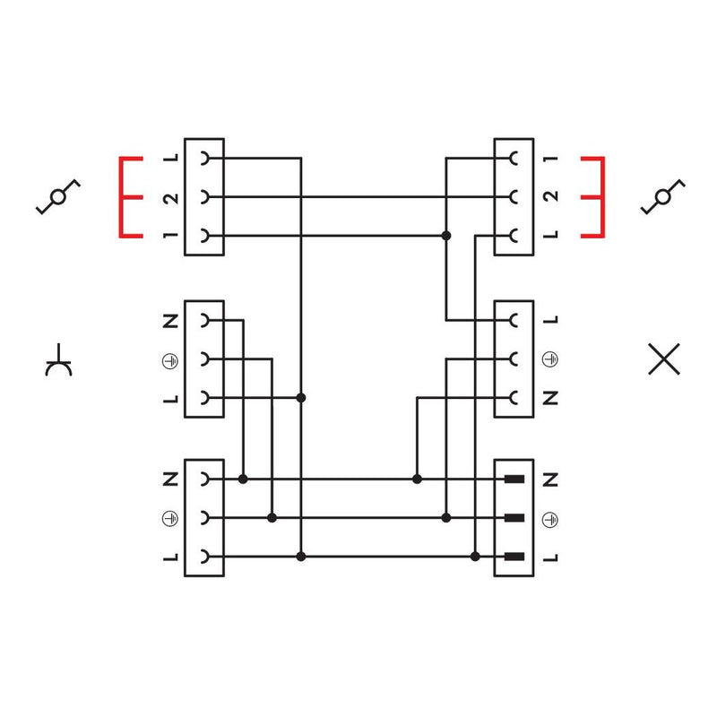 WAGO - Steckverbinder für steckbare Gebäudeinstallation Brückungsstecker 770-1373/149-000 3-polig,braun − 25 Stück