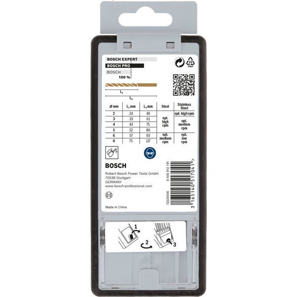 Bosch - Bohrer-Set PRO Stainless Steel HSS-Co 2607019924 Spiralbohrer-Set