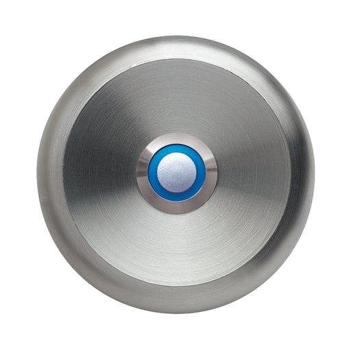 Grothe - Klingeldrücker Klingeltaster rund ETA S 100 LED bl 80mm, Edelstahl UP