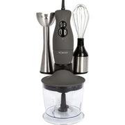 Bomann DA - Rühr-/Mixgerät Stabmixer-Set +Chopper SMS 6055 CB inox 3in1 − 6 Stück