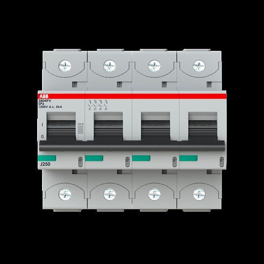 ABB Stotz S&J - Leitungsschutzschalter Strangsicherung S804PV-SP6 500V DC, 6A, 4-polig