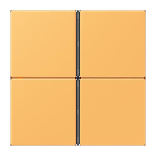 Jung - Abdeckung/Bedienelement für Installationsschalterprogramme Tastensatz 4fach LC 404 TSA 254 ocre jaune clair
