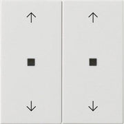 Gira - Abdeckung/Bedienelement für Installationsschalterprogramme Wippe 2-fach 538603 Reinweiß