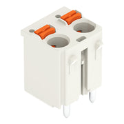 WAGO - Leiterplattensteckverbinder 1-Leiter-THR-Federleiste 2092-3172/200-000 CAGE CLAMP,lichtgrau − 100 Stück