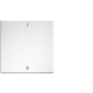Eltako - Abdeckung/Bedienelement für Installationsschalterprogramme Wippe lasergraviert W-FT55-rw+IO f.55x55mm rws I/O