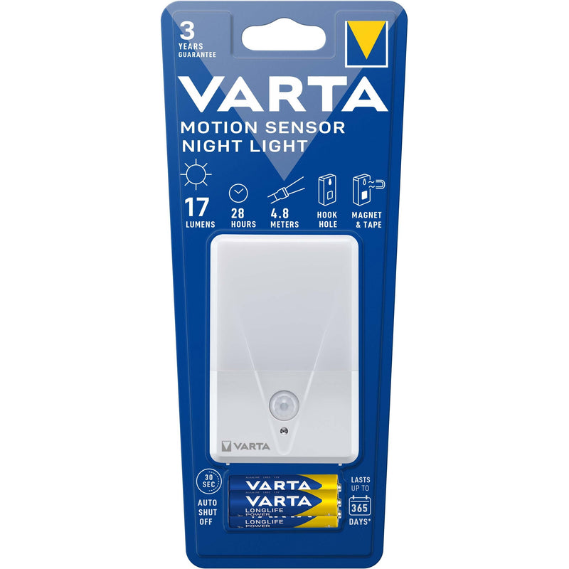 Varta Cons.Varta - Taschenleuchte Bewegungsnachtlicht Night Light Mot.Sens.3AAA m.Batt − 4 Stück