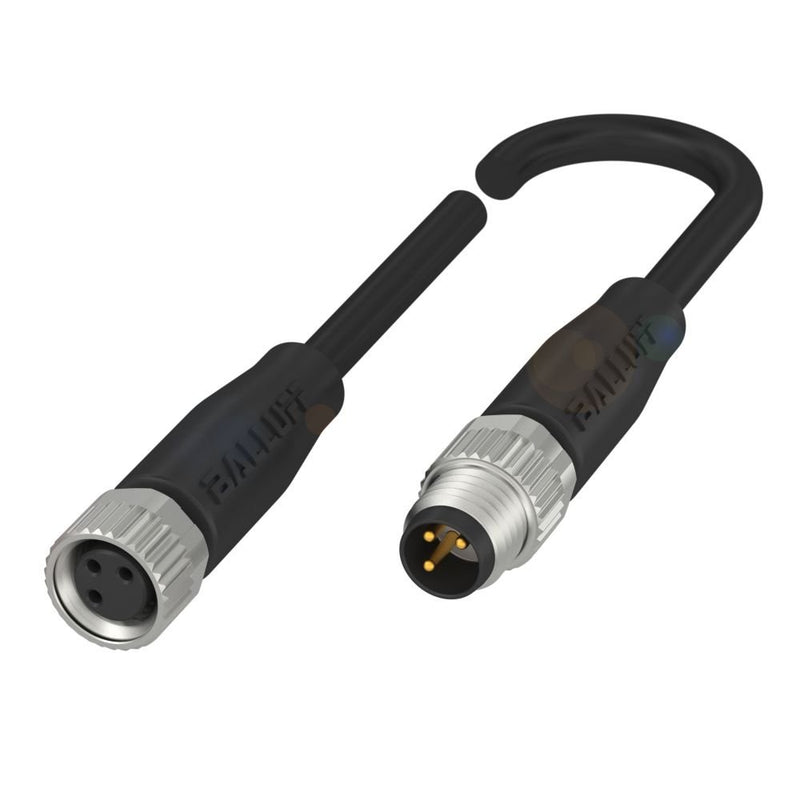 Balluff - Konfektioniertes Sensor-Aktor-Kabel Steckverbinder M08 BCC02R5 0,3m PUR sw ger