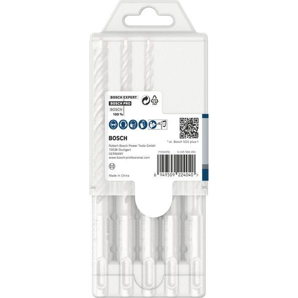 Bosch - Bohrer-Set PRO SDS plus-5X 2608833910VE(5) Hammerbohrer-Set − 5 Packung