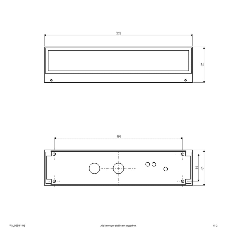 EVN Lichttechnik - Decken-/Wandleuchte LED Wandanbauleuchte WAUD65181502 IP65 230V 13000K