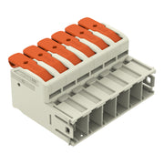 WAGO - Ein- und mehrpolige Klemmenleiste 1-Leiter-Stiftleiste 832-1206 Push-inCAGECLAMP,lgr − 10 Stück
