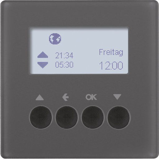 Berker - Jalousiesteuerung Jalousie-Schaltuhr 85741126 anthrazit samt