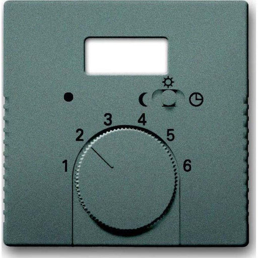 Busch-Jaeger - Abdeckung/Bedienelement für Installationsschalterprogramme Zentralscheibe meteor/gr 1795 TA-803 Temp.Regl.m.Nachtabs
